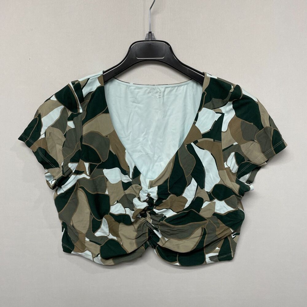 Offline by Aerie Women Crop Top Shirt Size XXL 2XL Camouflage B336 -27